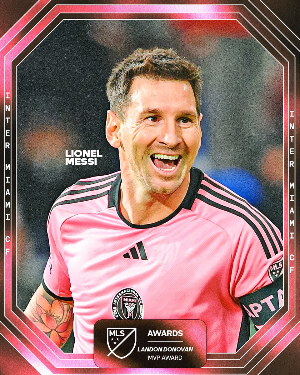 thesoccerdon's tweet photo. This season, Lionel Messi led our league with 36 goal contributions and captained @InterMiamiCF to the Supporters’ Shield and a new @MLS single-season points record.
Along with players from @InterMiamiAcad, we presented Lionel with the 2024 Landon Donovan @MLS Most Valuable Player Award.
Congratulations, Leo!