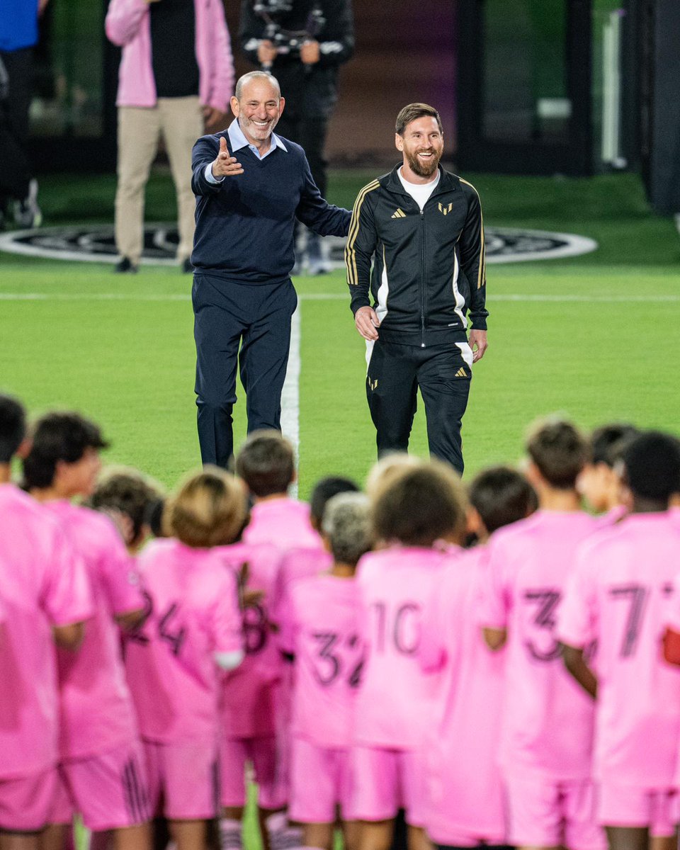 thesoccerdon's tweet photo. This season, Lionel Messi led our league with 36 goal contributions and captained @InterMiamiCF to the Supporters’ Shield and a new @MLS single-season points record.
Along with players from @InterMiamiAcad, we presented Lionel with the 2024 Landon Donovan @MLS Most Valuable Player Award.
Congratulations, Leo!