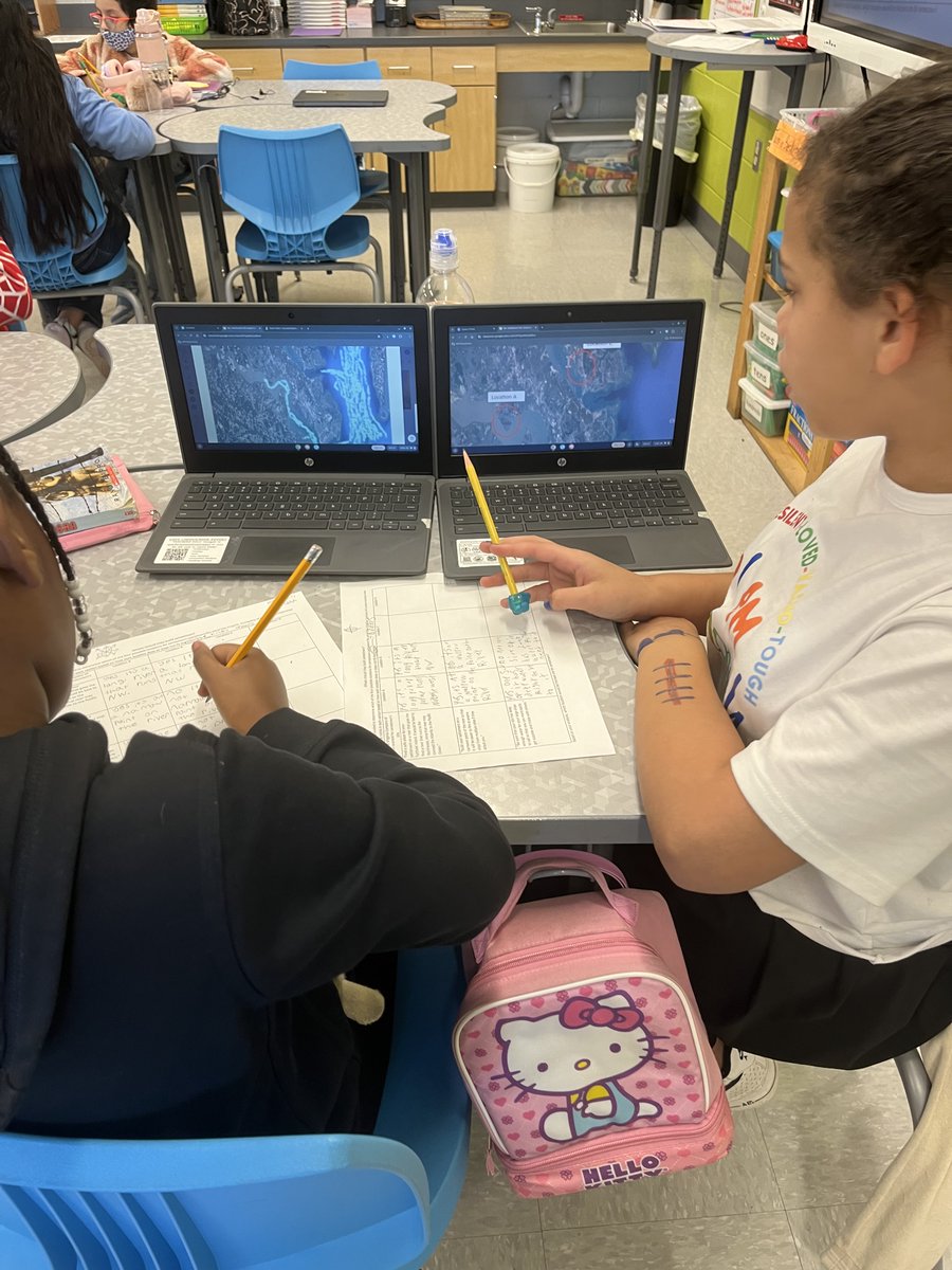 Ms. Heidtbrink’s 5th grade class (<a href="/114CampAllen/">Camp Allen ES Dragons</a>) took their history lesson to the next level, examining maps of eastern VA to determine the best location for early settlers to establish Jamestown, for what would become North America's first permanent English settlement!📜