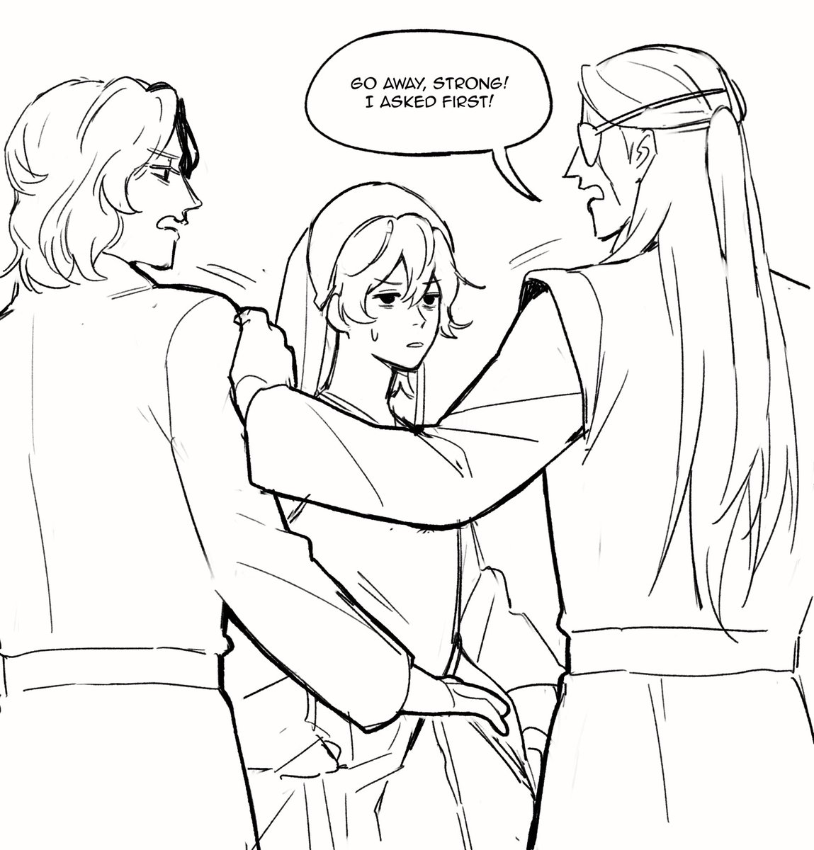 my_lord_strong's tweet image. Six kin a-battling 
Jace and Aemond are fighting again 
#12dayslcmd #lucemond #jaceluke @lcmdevents