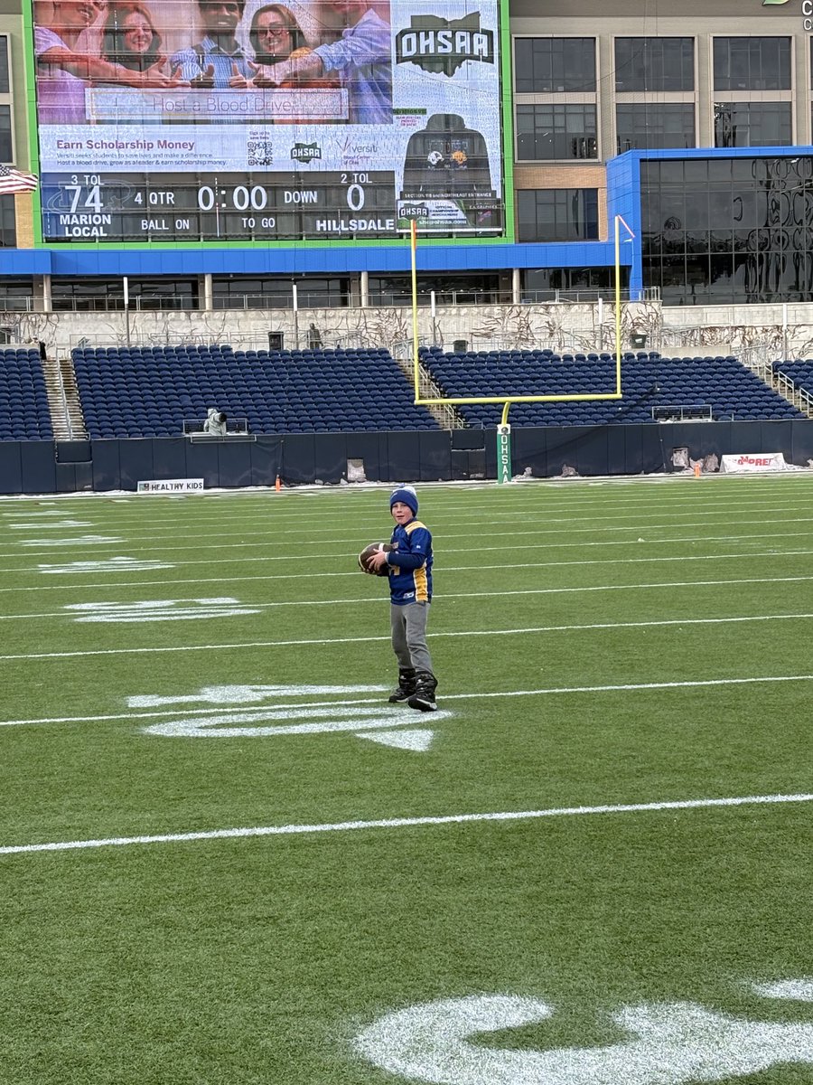 Set your dreams big little man and work to play here when you get older. #flyerball
