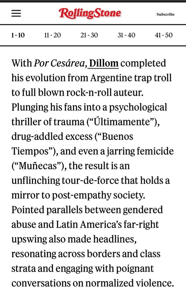 album n9 de latam en <a href="/RollingStone/">Rolling Stone</a> 🖤🪡🫀