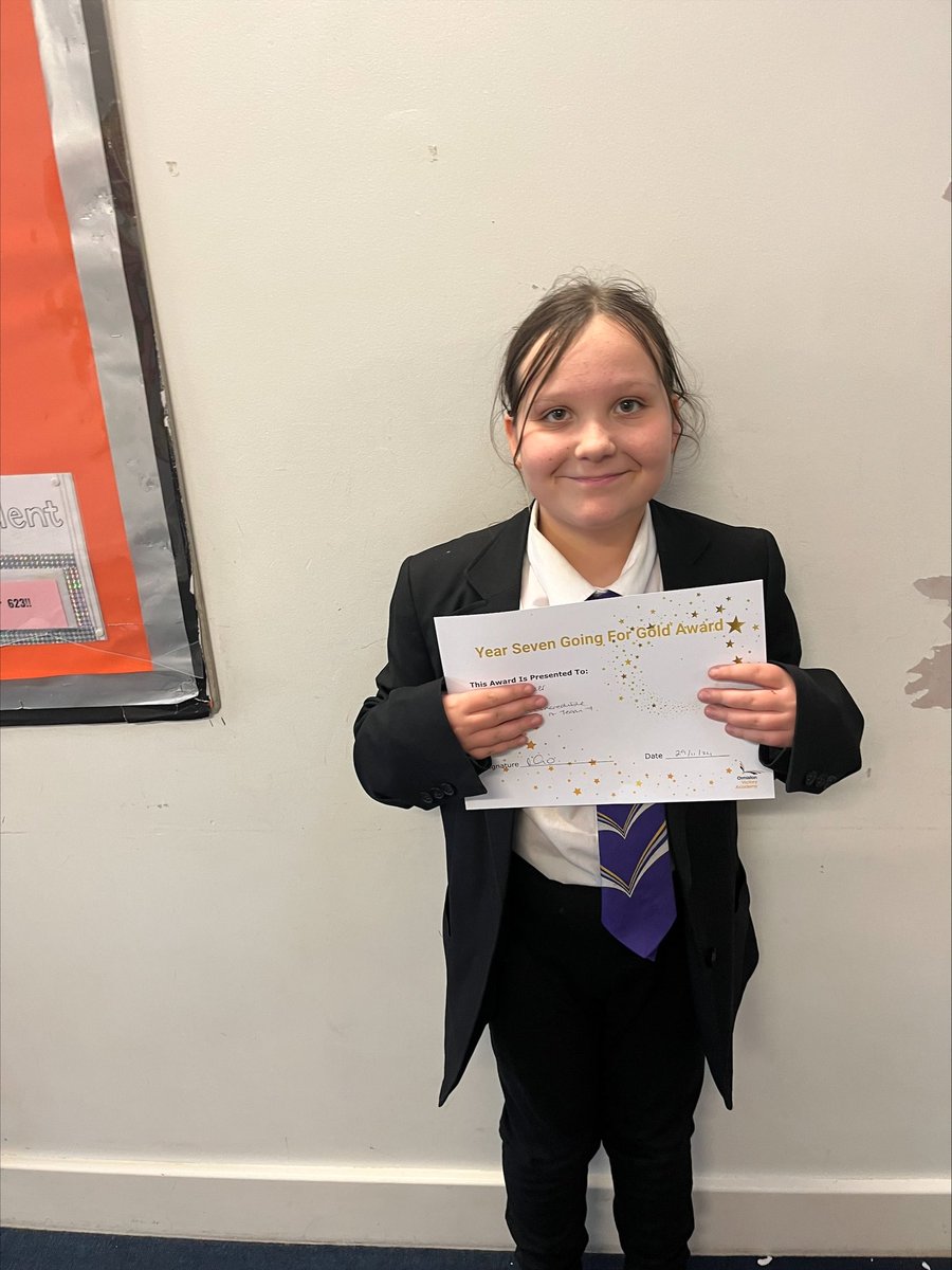 VictoryAcad's tweet photo. See our last week's Going for Gold for Year 7! Leonie for being an incredible member of the year - always polite and respectful
Jesse  for a massive improvement in attitude and effort; Ms Metcalfe for being supportive of lots of students; Neha for an excellent start to Victory! https://t.co/JMK8Ty2CPN