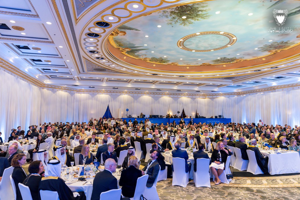 His Royal Highness the Crown Prince, Deputy Supreme Commander of the Armed Forces, and Prime Minister, #Salman_bin_Hamad Al Khalifa, inaugurates the 20th #ManamaDialogue #IISSMD24 #Bahrain <a href="/IISS_org/">IISS News</a>