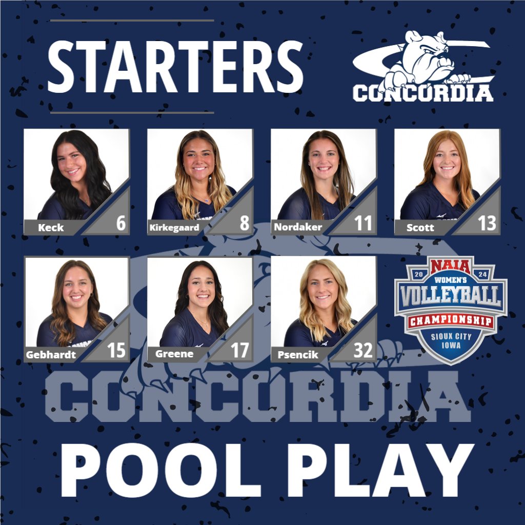 Concordia Bulldogs (@cunebulldogs) on Twitter photo 🏐 | Let's do this thing! <a href="/cunevolleyball/">Concordia Bulldogs Volleyball</a> takes aim at returning to the national quarterfinals for the third time in program history.
⭐ NAIA POOL PLAY ⭐
📺 NAIAnetwork.com
📻 <a href="/1049maxcountry/">104.9 Max Country</a> 🏐 | Let's do this thing! <a href="/cunevolleyball/">Concordia Bulldogs Volleyball</a> takes aim at returning to the national quarterfinals for the third time in program history.
⭐ NAIA POOL PLAY ⭐
📺 NAIAnetwork.com
📻 <a href="/1049maxcountry/">104.9 Max Country</a>