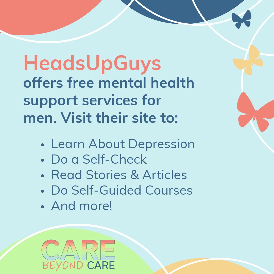 Men's mental health matters! Fight the stigma. HeadsUpGuys help men navigate their mental health journey. Visit headsupguys.org  #MentalHealth #MensMentalHealth #MentalHealthMatters