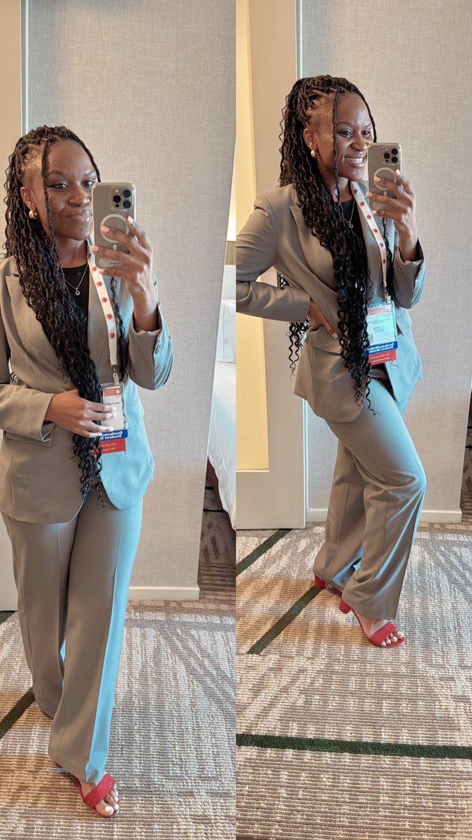 ChoupaSacha's tweet photo. First day! #ASH24 ready for some learning fun. & of course I had to add some red to my outfit. Looking forward to seeing all the heme fashion #AcademicDrip https://t.co/sQpTdXVuBF