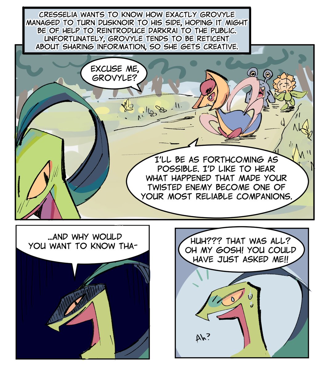 scribzag24's tweet photo. grovyle discovers yaoi https://t.co/BDIQqUWzXD