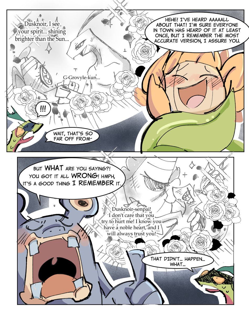 scribzag24's tweet photo. grovyle discovers yaoi https://t.co/BDIQqUWzXD