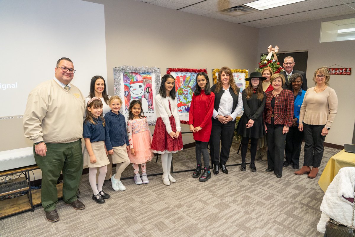 jcps_district's tweet photo. PS #37 student Veronika Charlton has been named the grand prize winner of the PATH's 35th Annual Poster Contest, themed "Peace on Earth"! 🏆🕊️🌍

🌟PS #27's Ovee Deshpande won the K-2 category and Aanya Rana, a fifth-grader also from P.S. 27, won the grades 3-5 category! 🌟 https://t.co/d7MsfyUKkZ