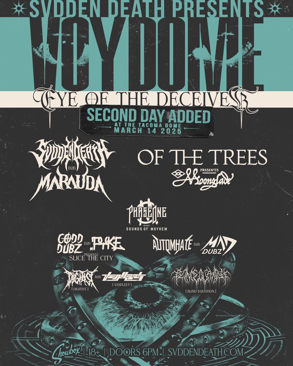 svddendeath's tweet photo. DUE TO POPULAR DEMAND A SECOND DAY OF VOYD DOME HAS BEEN ADDED https://t.co/bbu4CAgHeB