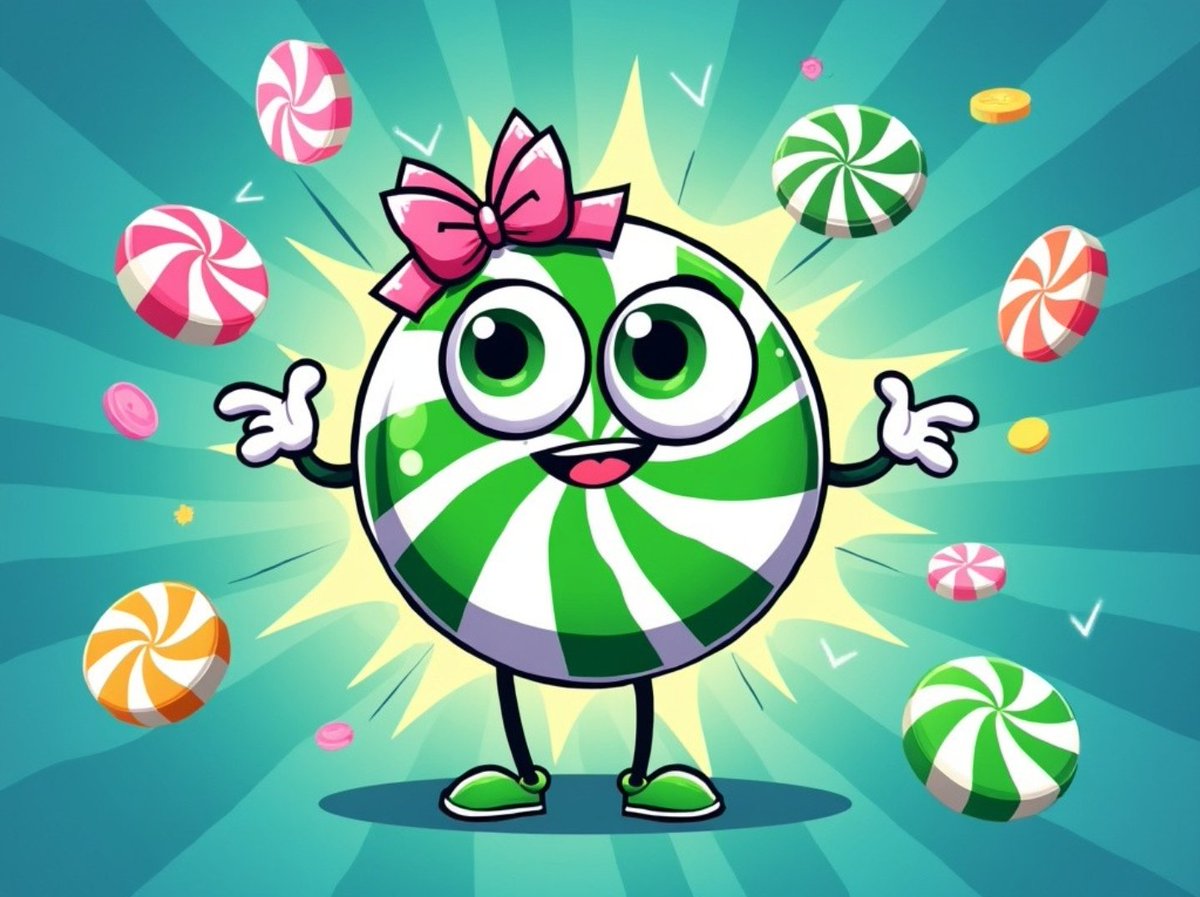 FreshMintsCoin's tweet photo. Say hello to the minty queen of crypto! ππ With $MintCandy, every moment is a celebration of sweetness and success. Ready to sprinkle some charm into your portfolio? ππ #MintCandy #QueenOfCrypto #SweetSuccess
$MintCandy πΏπ¬ @FreshMintsCoin
Community:
https://t.co/hkUYstEdpY
Buy here:
https://t.co/wLoZ19W5dx
DEXTools:
https://t.co/Dh1rKA9wzU