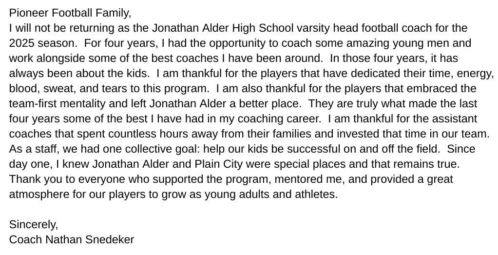 Thank you JA players, past and present