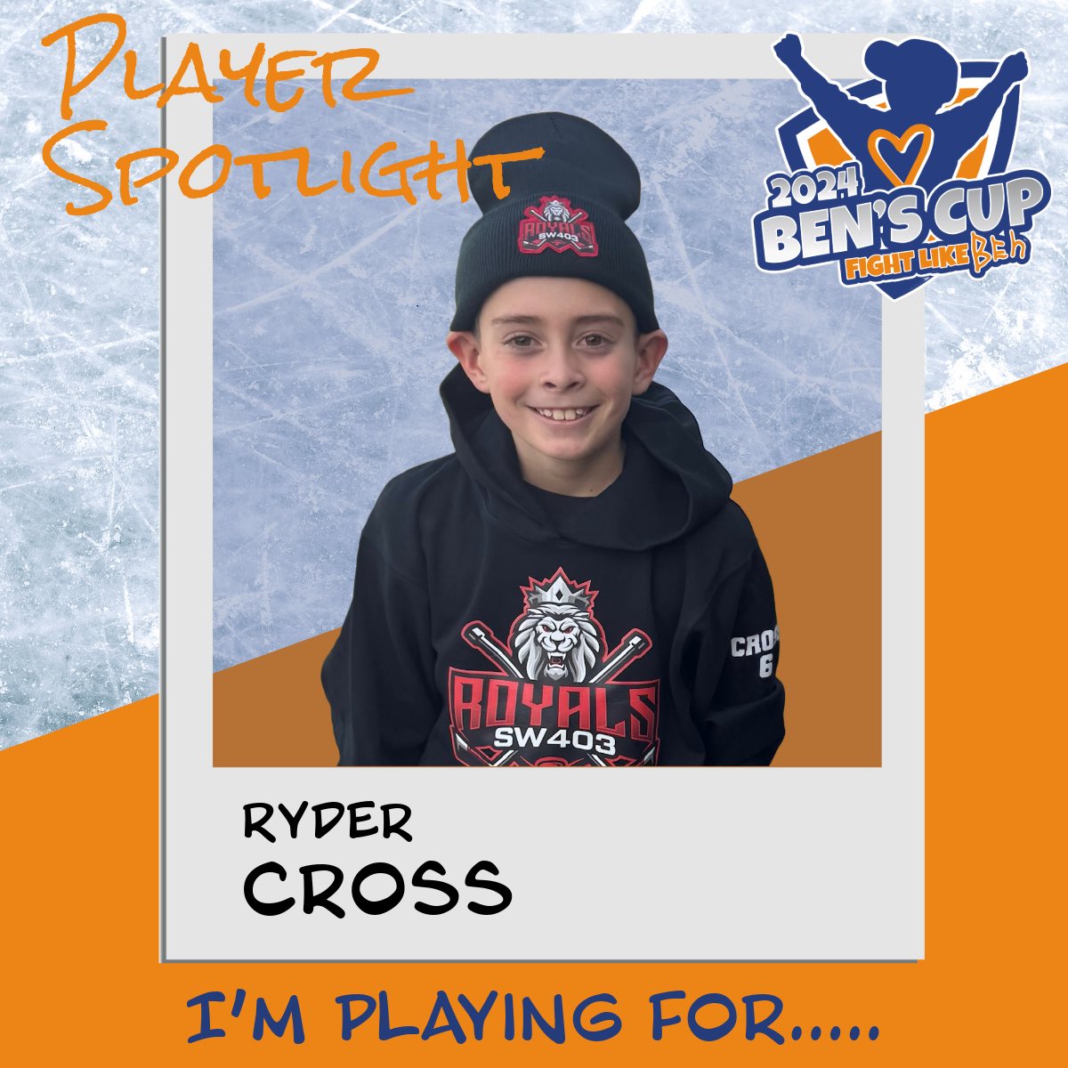 Meet Ryder, today’s @jameshbrowninjurylawyers player spotlight! Ryder is playing for his great-grandparents who battled various forms of cancer and most of all his treasured Grandma who passed away in 2020. Bernice fought a long hard battle with breast cancer.