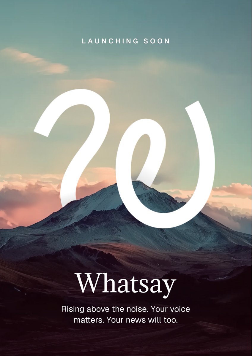 WhatsayHQ's tweet photo. 🤔The irony isn't lost on us... A news app that went silent for 180 days.
But while headlines kept breaking, we kept building. WhatsAy isn't just another news aggregator - it's a voice amplifier. Beta dropping soon.
Ready to reshape how you consume news?
#NewsApp #Whatsay https://t.co/dGcxIrLKYB