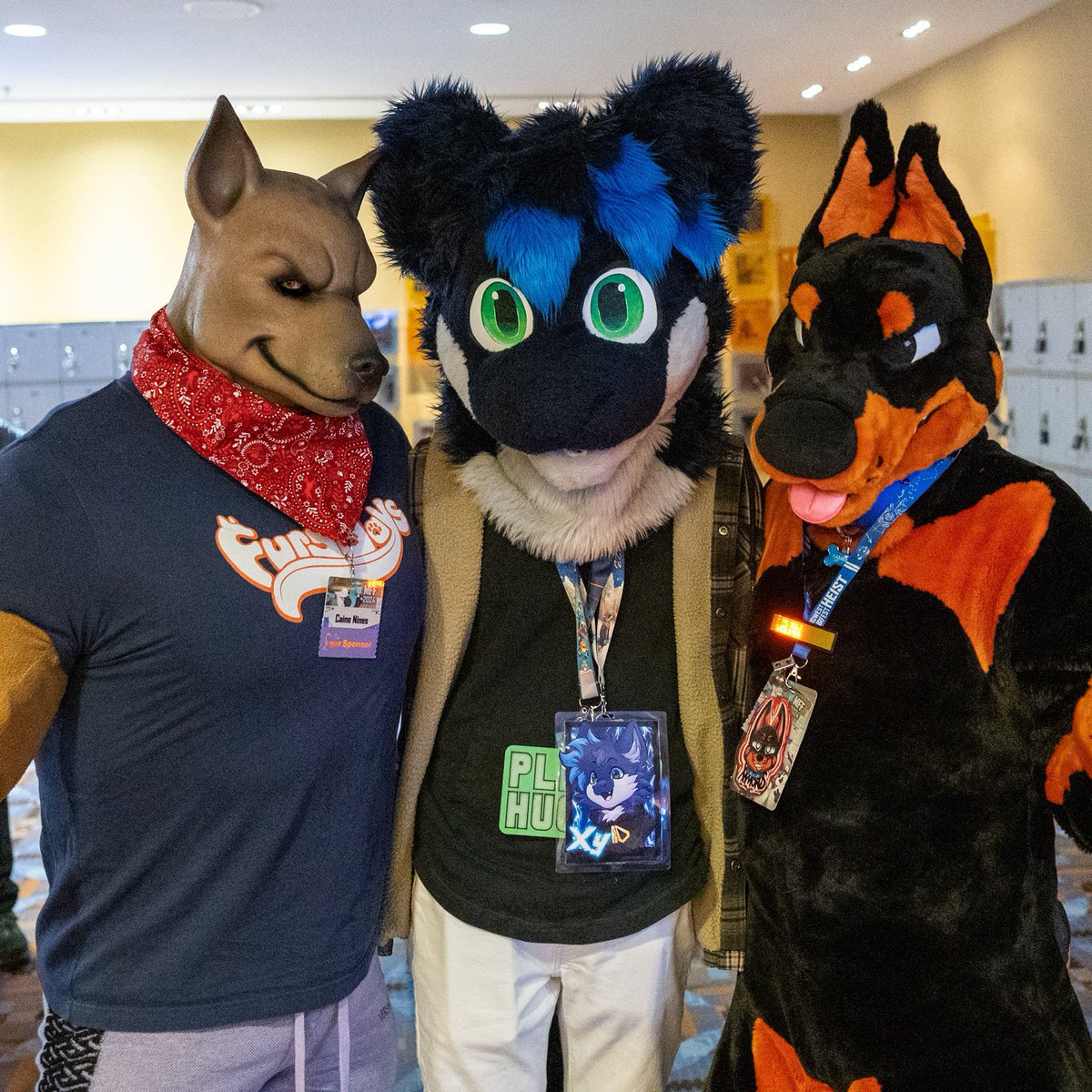 Caine Nines (@cainenines) on Twitter photo Puppy sandwich!
With <a href="/xamorus/">Xamorus Dobe</a> at <a href="/FurFest/">Midwest FurFest</a>
#furry #fursuit #puppy #dog #xolo #doberman #FurFest #FurFest24 Puppy sandwich!
With <a href="/xamorus/">Xamorus Dobe</a> at <a href="/FurFest/">Midwest FurFest</a>
#furry #fursuit #puppy #dog #xolo #doberman #FurFest #FurFest24