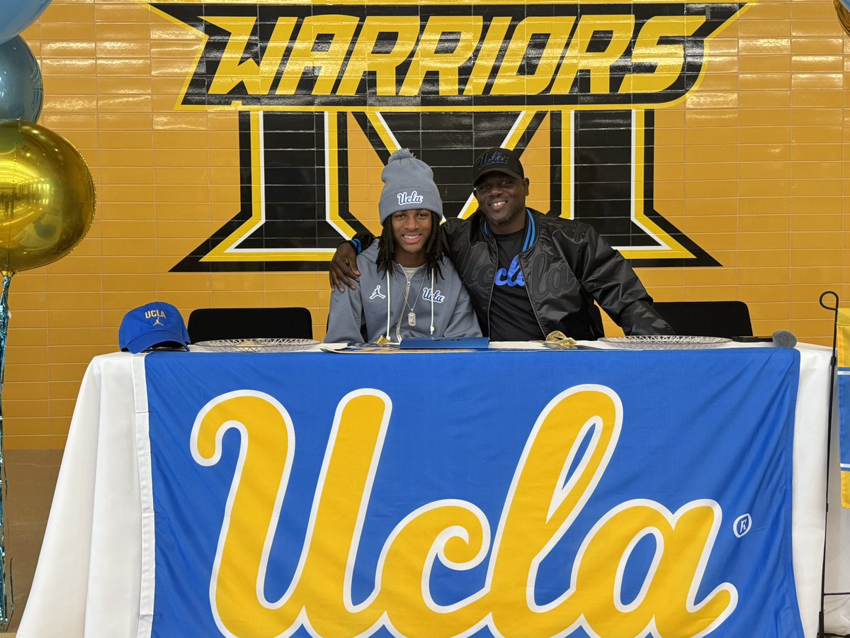 CoachFredC's tweet photo. Signing Day was a special day for my son! Son this is truly a proud father moment! Family showed up and showed out. We still on the grind to be better and different but you earned this! @shelles08 @UCLAFootball #nDAgenes https://t.co/Qqs3qOgsho