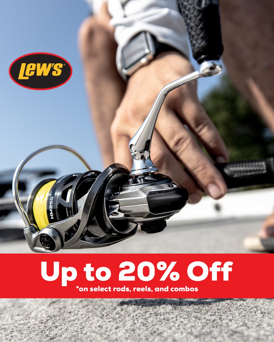 TackleWarehouse's tweet photo. Shop Now 👉 https://t.co/IGnAieiKjC

Save up to 20% Off on Select* @Lews_Fishing and #MACH Rods, Reels, &amp; Combos! Now's the time to grab a new rod or reel with these Savings!

*Sale Ends December 31, 2024.

#TackleWarehouse #Lews #MACHnation https://t.co/rFnd19i8qX