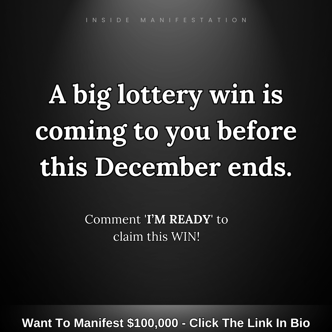 Say "I AM READY" to claim this win.