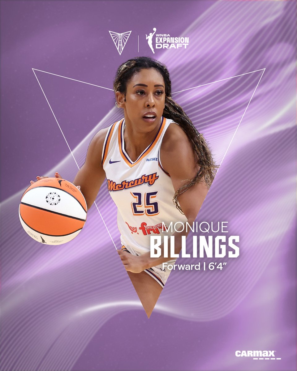 The tenth result from the <a href="/WNBA/">WNBA</a> Expansion Draft is in. From the Phoenix Mercury, we’ve selected Monique Billings.

Expansion Draft presented by <a href="/CarMax/">CarMax</a>.