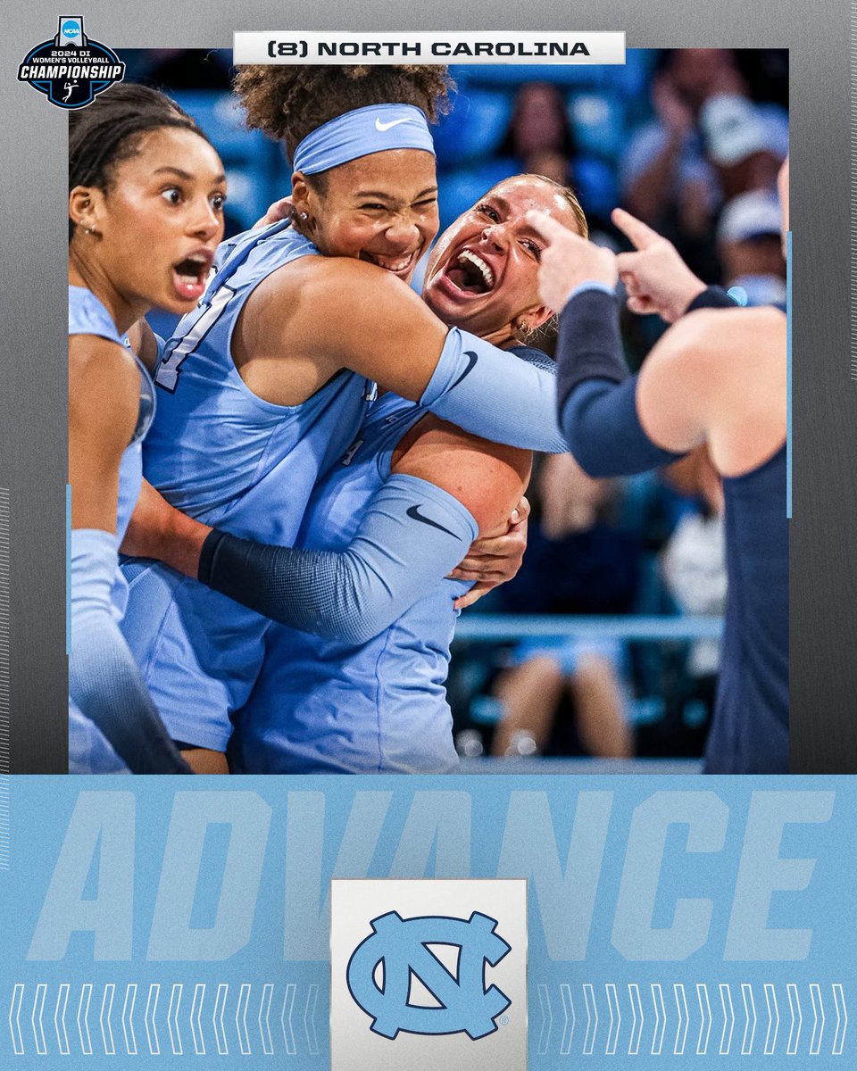 TAR HEELS 🔛🔝

(8) <a href="/UNCVolleyball/">Carolina Volleyball</a> gets the win over Yale to advance!

#NCAAWVB