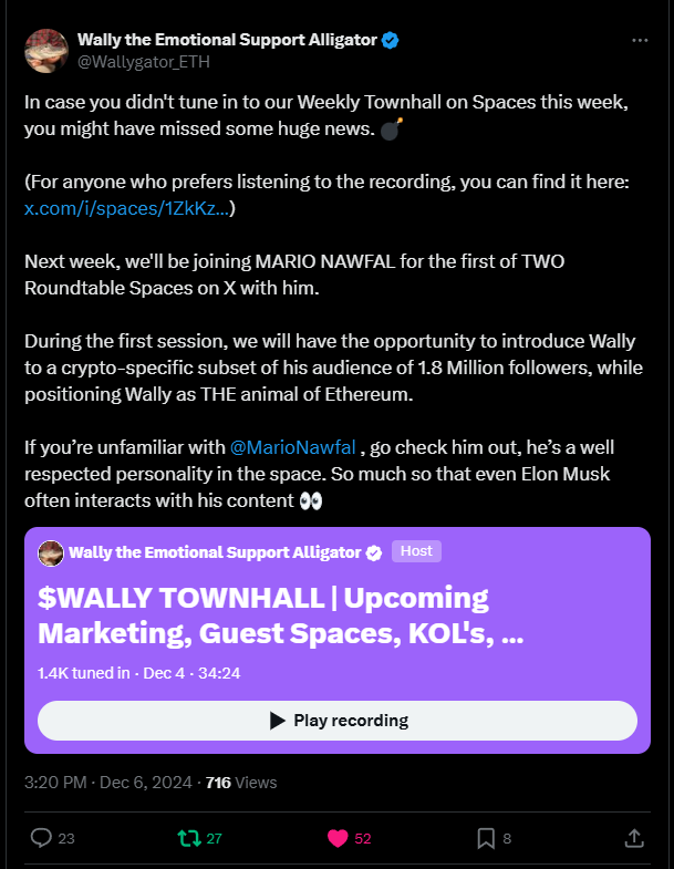Phatdo46's tweet photo. @coinbase ohh that our @Wallygator_ETH 
thanks for the work
would you list Wally after Wally spaces with @MarioNawfal ?
Wally will be announced the animal of ETH
dont miss your chance to be the First CEX of Wally https://t.co/Lb5IwcJB7M