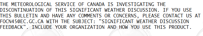 ATTN: For my weather/meteorologist friends who use the FOCN Significant Weather Discussion.  They are considering discontinuing posting briefings.  If you value this service please take 5 minutes to email them to keep it around!