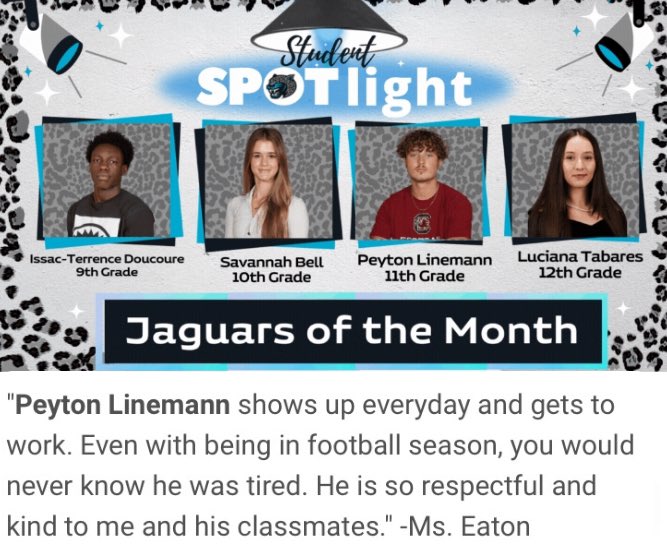 PeytonLinemann's tweet photo. Honored to be selected as the 11th grade student of the month! @CoachTonyLotti @SKG_Football @ksims69 @SKG_Athletics #skg #seckinger #studentathlete #seckingerstandard https://t.co/A26RGPZZbO