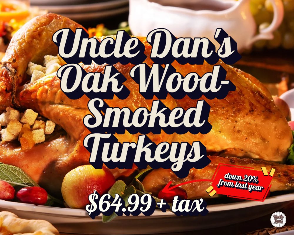 254-772-3532 to reserve your turkey. Pick up Dec 21, 23 or 24 🎄🦃