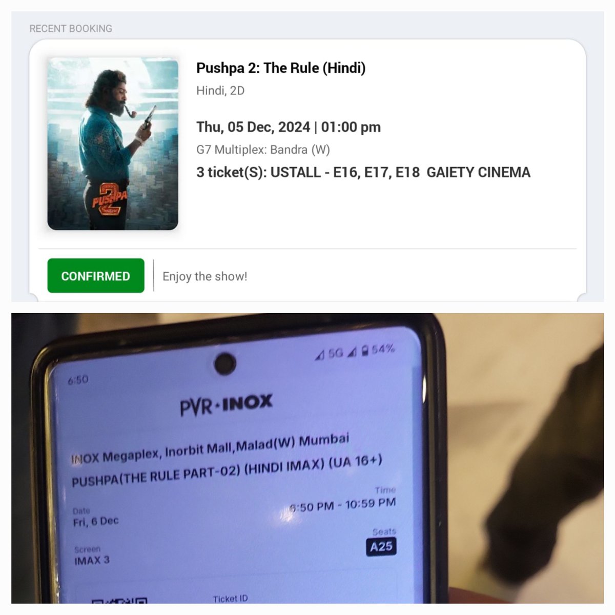 TejAdarkar's tweet photo. A heartfelt note from an @alluarjun Fan from Mumbai❤️

I had the greatest cinematic experience of my life watching #Pushpa2TheRule in Hindi at the Gaeity Galaxy theatres in Mumbai on Thursday! The story, the cinematography, the action everything was larger than life! The sheer euphoria in the theatre! The shouting! The hooting! The craze amongst the fans! Everything reached a fever pitch! I watched the movie in Imax again on Friday and the magic in every frame was the same! 

For me personally this was the culmination of a 20 year journey as an #AlluArjun fan. I was a kid in school when I saw Aarya 1 on my friend's mobile. Absolute magic especially the songs Aa Ante Amalapuram and Feel My Love! Life went on and then in college I was introduced to Aarya Ek Deewana (Aarya 2) by my hostel roommate from Jharkhand. And then my life changed! I must have seen that movie over a 100 times! I was instantly captivated with every frame and the efforts and style of the "Stylish Star". Learnt that the fantastic dances in My Love is Gone happened when Bunny Anna was having fever. The absolute dedication to creating magic and bringing a memorable experience for fans left me awestruck! 

Then started my jump into the rabbit hole of #AlluArjun𓃵's filmography. Bunny, Happy, Desamuduru 🔥, Paragu 🔥 (Baaghi 1), offbeat cinema like Vedam, Julayi 🔥, Race Gurram 🔥, S/O Satyamurthy 🔥, Sarrainodu 🔥, DJ 🔥, Surya The Soldier 🔥,  AVPL🔥! Iconic songs with even better dance moves in Aa Ante Amalapuram, Feel My Love, Bunny Bunny, Ninne Ninne, Cinema Choopishta Maava 🔥, My Love is Gone, Uppenentha, Ringa Ringa 🔥, Mr Perfect 🥰🔥,  Blockbuster 🔥, Sarrainodu 🔥, Seeti Maar 🔥, the energetic beats of Iraga Iraga 🔥, the amazing cap tricks of Lover Also Fighter Also 🔥, the raw beauty of Samajavaragamana ❤️, Butta Bomma 🥰, the rustic rawness of Sitharala Sirapadu 🔥! 

And then came Pushpa 1! I had no idea that such a movie was coming out till it's Hindi release trailer randomly popped up in my YouTube feed one day. On the day of release the Allu Arjun fan inside me since the last decade and more came out and I vowed to watch the movie anyhow. My sister @TanaayaaAP had no idea about Bunny Anna and I spent almost half an hour fervently explaining the phenomena of #AlluArjun to her. I think Bunny Anna himself didn't realise the extent of the love we had for him. I saw his speech at the pre release event for Pushpa 1 in Mumbai where he expressed his surprise at being called a Pan India Star by the media here because as he said "I haven't yet done a Pan India film"! I saw Pushpa 1 at 11PM to a surprisingly decently packed auditorium (just like BhAAi I was also unaware of how many there were like me) on the first day of release and the rest as they say is history! An ICON of Indian cinema had arrived in the form of the "Icon Star"! 

Bunny Anna watching your well deserved success yesterday is a moment of redemption and things coming full circle for a Hindi speaking fan of yours like me ❤️ We have been waiting for this day since a long long time! The day when the entire world recognises you for the special talent that you are that someone like me already learnt 20 years ago! Thank you for working so hard and pushing those boundaries everytime with every movie of yours! The 15 minutes of the Jathara sequence will forever be stamped in the history of Indian cinema! Thank you for everything ❤️ I am truly proud to be your fan today! 

Disclaimer: I work in the Indian entertainment industry and am based in Bombay. I run @EpiphanyE4 with my sister @TanaayaaAP. And yes I cried at the end of #Pushpa2! 

#wildfirepushpa #AssaluThaggedhele 

Special shoutout to @imsarathchandra  @TrendsAlluArjun for keeping us informed about everything regarding our Hero so meticulously.