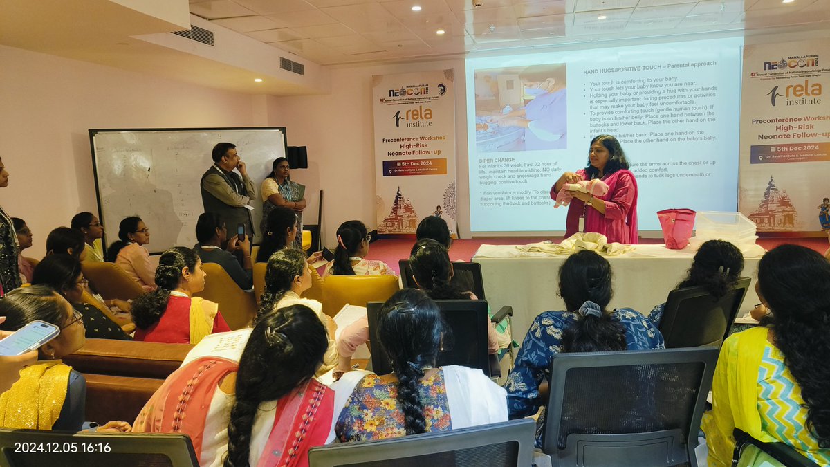 vigneswarss12's tweet photo. Honored to host the Pre-Conference Workshop on High-Risk Neonate Follow-Up as part of the 43rd Annual Convention of the National Neonatology Forum at @Rela_Institute, Chennai.

#NNF2024 #NeonatalCare #neocon2024 #RelaHospital https://t.co/liZqUR0vbG