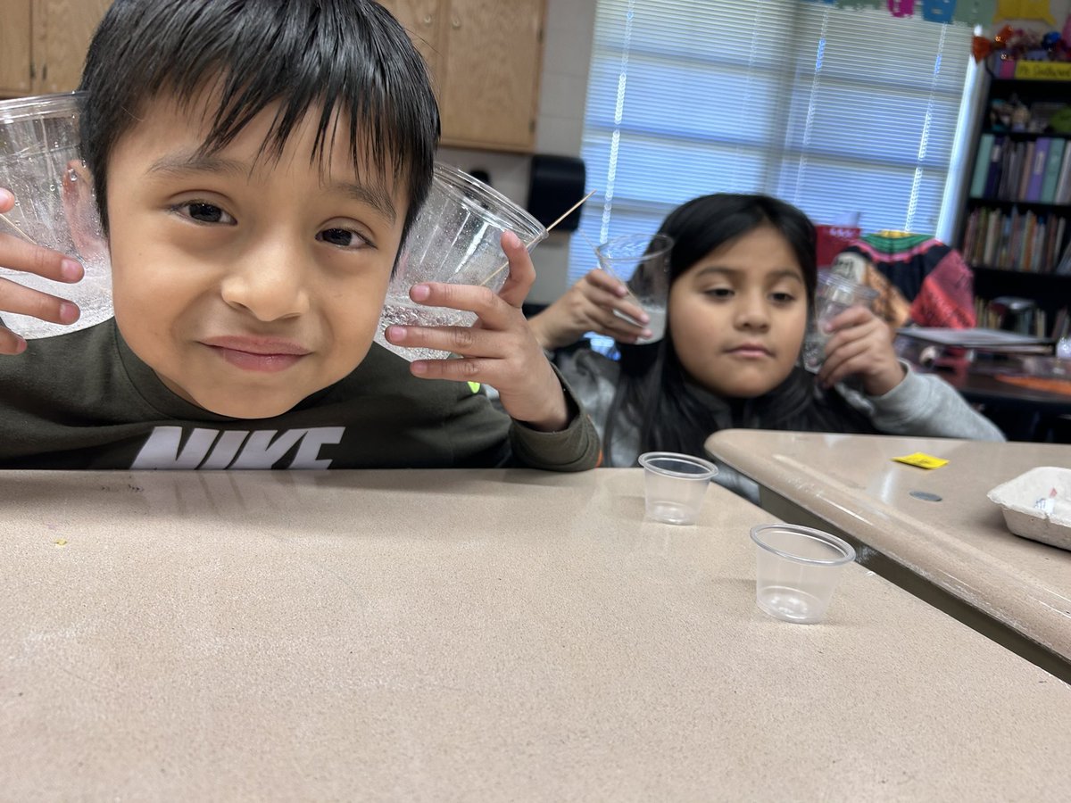 Today we closed our science phase of our BUF unit 2 with a fun experiment -dissolving solids and liquids with a little observation and competition. And I have to say it was THE most fun having <a href="/abradyandrew1/">Angie Brady-Andrew</a> as part of our teacher team today! <a href="/SCEBulldogs/">SCE</a>