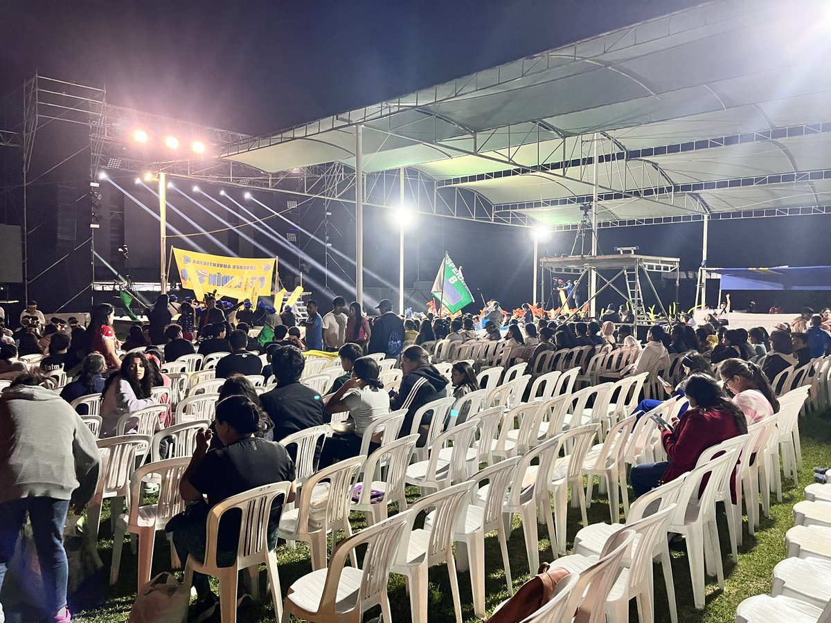 AdventistasANoP's tweet photo. En el campamento de jóvenes #MARANATA ya se vive la emoción por dar apertura a este gran evento.✨🎉 #RID #NuevasGeneraciones https://t.co/AxMoTkQ5Sm