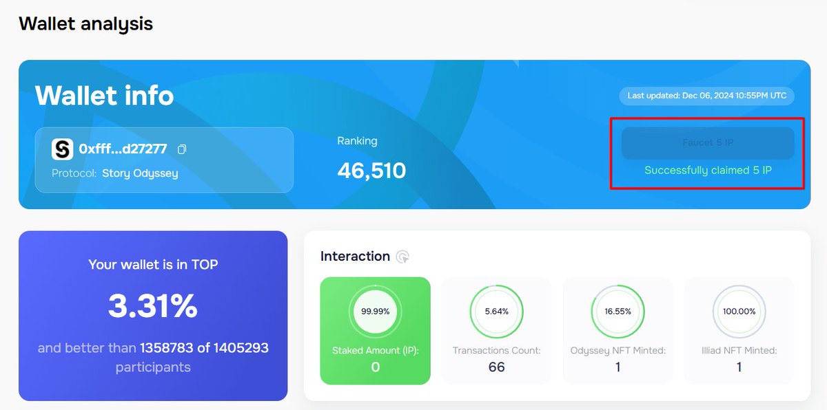 Faucet 5 IP Story Odyssey on Layerhub!

There’s only one criteria – be among the top 100k wallets.

Check your wallet and claim 5 IP if you’re eligible:
layerhub.xyz/search?p=story…

LFG! Supply is limited!