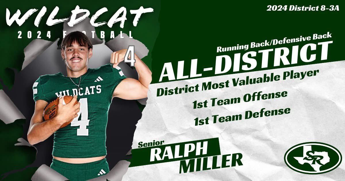 Ralph Miller (@ralphmill9) on Twitter photo Yessir! #WeAreSR #txhsfb Yessir! #WeAreSR #txhsfb