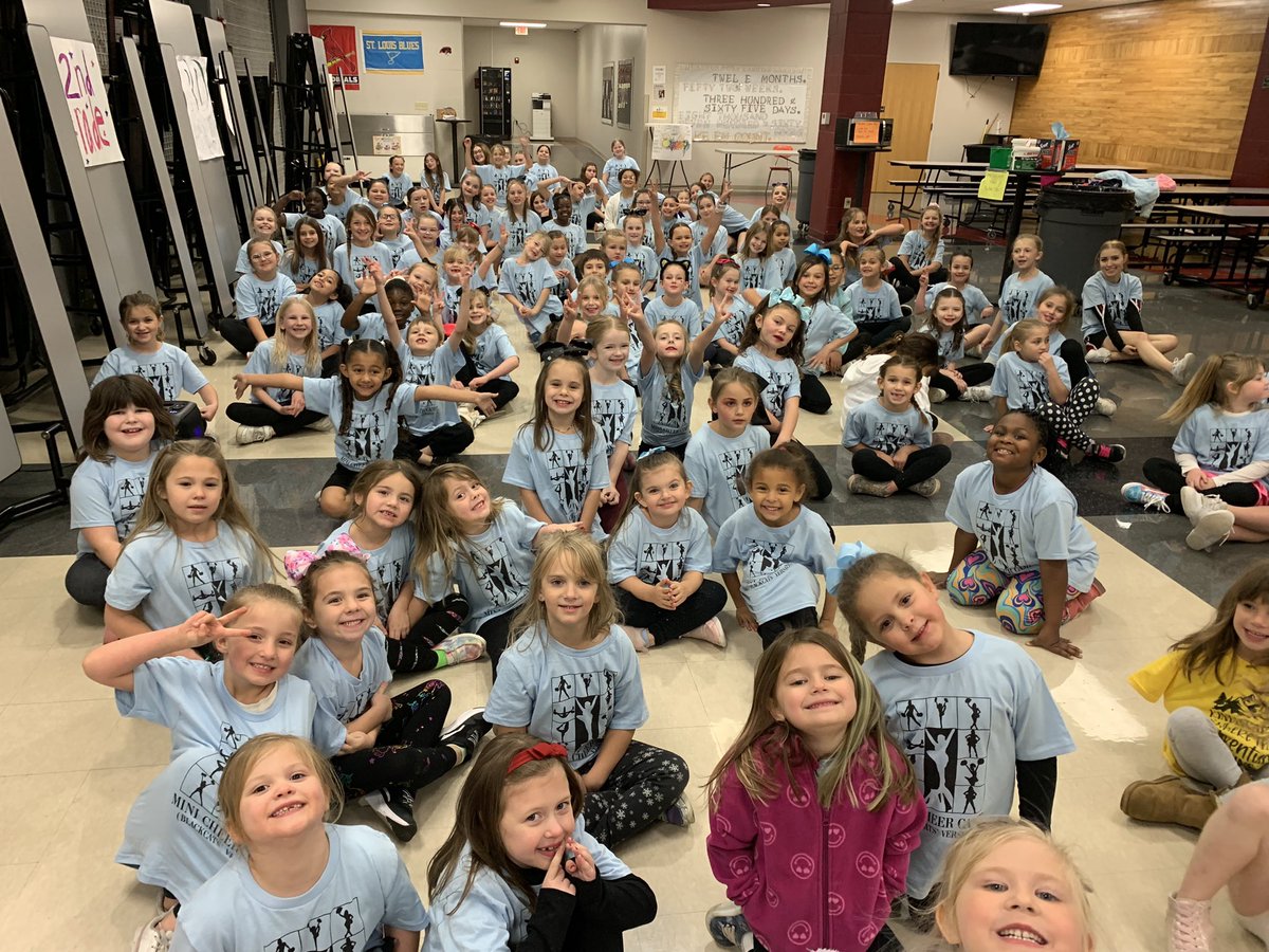 Mini Cheer Camp participants are getting ready for their halftime show. #GoBlackcats <a href="/HerkyCheer/">Herky Cheer</a> <a href="/MsKatieDunlap/">Katie Dunlap</a> <a href="/DrClintFreeman/">Dr. Clint J. Freeman</a>