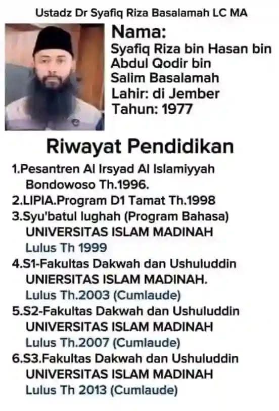 Ngaji di manhaj salaf pematerinya lulusan S3 Madinah bergelar cumlaude 💙