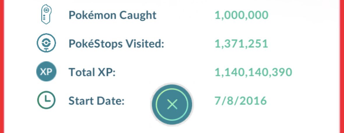 Kanguerilla 1B XP 1M Pokemon Caught tweet media