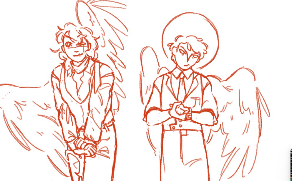 good omens au, i bet you have no idea who the fallen angels are chat absolutely clueless all of you hmhm
#shinyduo #desertduo