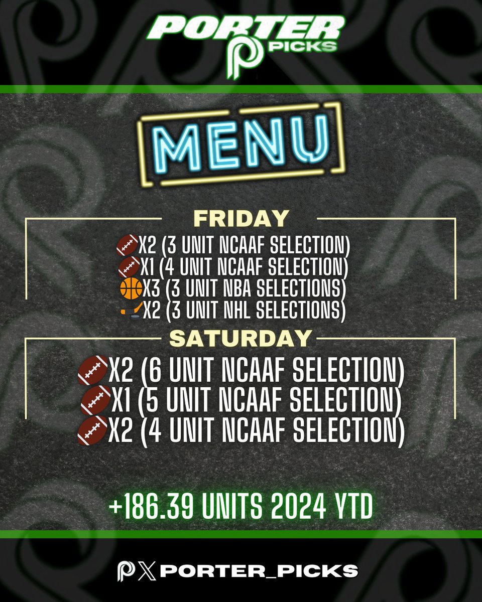 Porter Picks tweet media