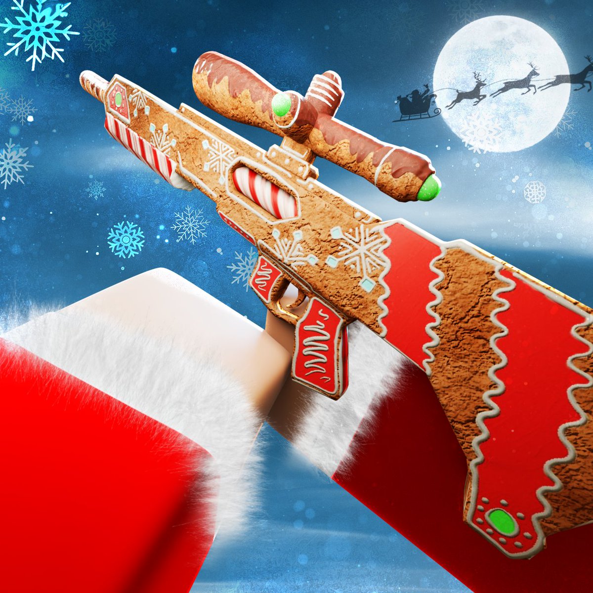 Our Baby Blake Gun's &amp; Glory Christmas Event is now LIVE!! 🎄🤶🔫🔫 Come celebrate with us with 2 new Holiday inspired game modes ('Yeti Juggernaut' and 'Snowball Battle' modes) as well as Gingerbread, Rudolph &amp; Nutcracker Guns!

This <a href="/ISGMetaverse/">ISG</a> event is live NOW!