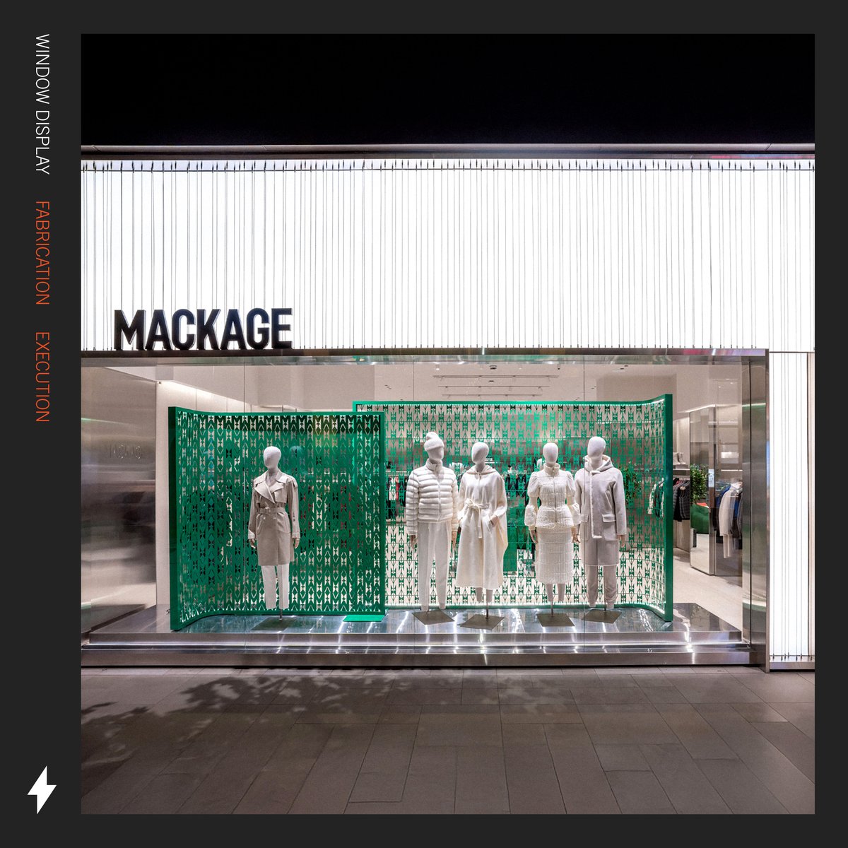 centralstnTO's tweet photo. What happens when creativity meets couture? 

Our new partnership with Mackage! For the grand opening of their Royal Mount store, we helped them dream up these beautiful windows and in-store elements. We can’t wait to keep creating with them. https://t.co/4lkuEbfxMn