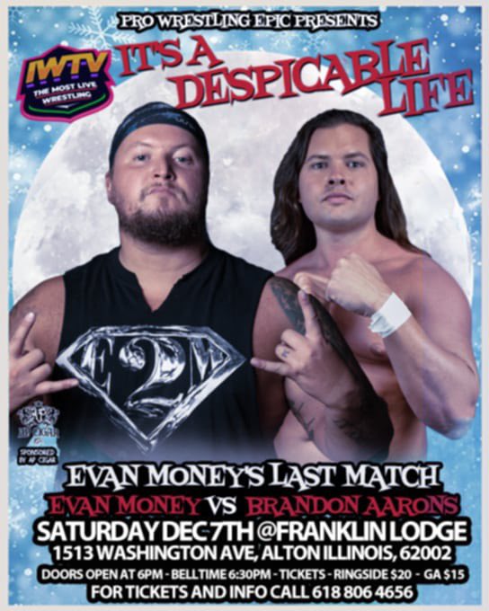 TOMORROW NIGHT!! So many friendships, memories, and brotherly bonds made over the last 16 years and I’m blessed to end it with one of my closest friends.

#wrestling #suplexcity