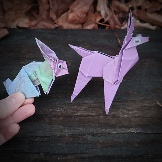 greyfl_sh's tweet photo. A special edition of the Primordial Decay cassette tapes are finally up for sale on both BC and Ampwall! Each copy comes with two handmade pieces of origami, a deer and a rabbit 🦌🐇 You can grab a copy at the links below 👇 https://t.co/s7uZvUJDoo