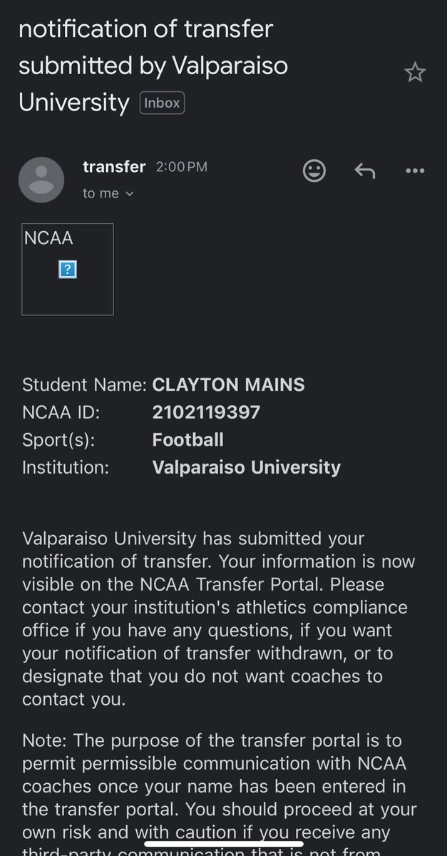 clayton_mains's tweet photo. D1 Valparaiso University QB/ATH- 4 years elibility remaining. 4.54 40 5'10 195 https://t.co/LmfJIvzviF