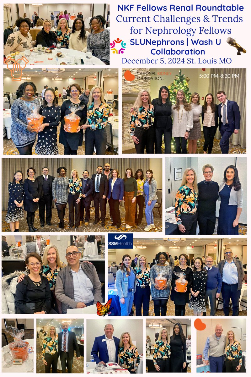 KristaLentine's tweet photo. 🌟#GreatNight: 4th Annual @kidney_stl #Fellows #RenalRoundtable 'Nephrology Challenges➕Innovations for #Fellows’🎤
•🙏🏽 @kathdavisr➕@nkf team🧡➕sponsors for supporting educational event showcasing #StLouis fellows👏🏽
🙌🏾#Grateful: @WUNephrology➕@SLUNephrons #collaboration🤝🏽🏥 https://t.co/dWuLU6EsPf