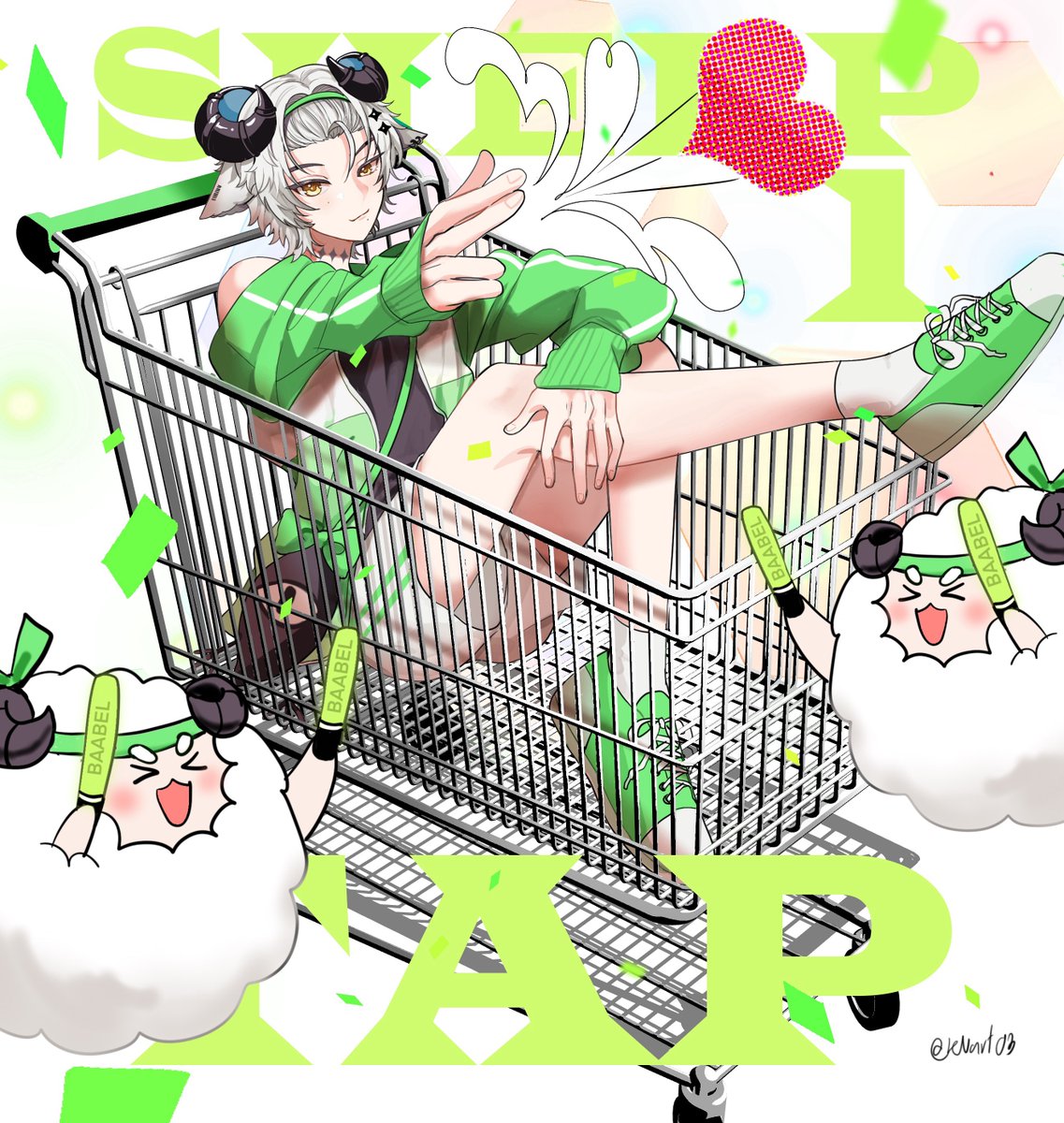 KNart03's tweet photo. Sheep1Tap GOGO!! 💥💚

#BaabelArt https://t.co/GGA6y7xR6W