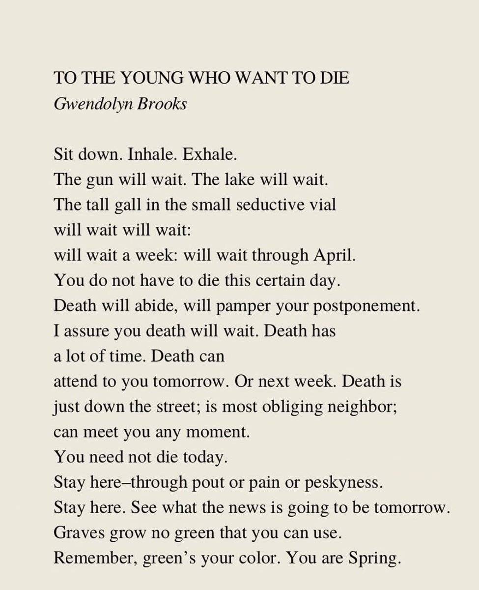 “You need not die today.”