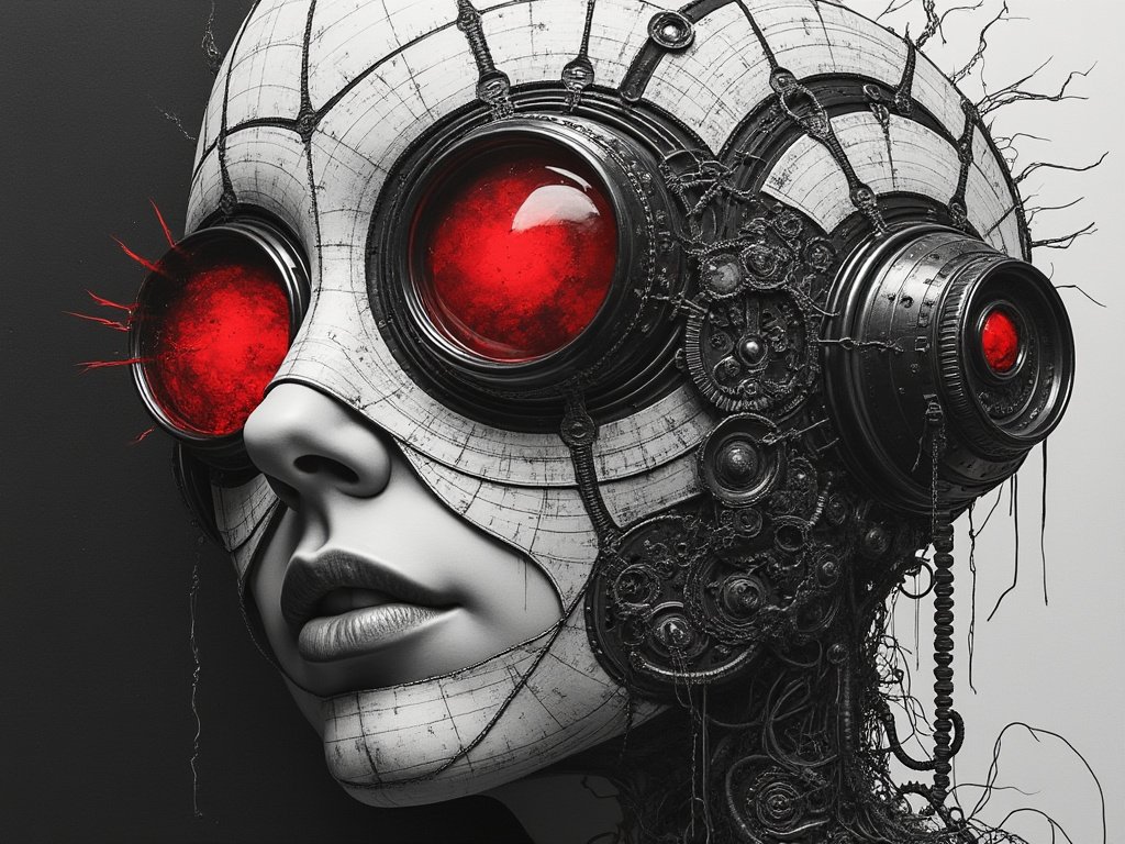 MikeRandomArt's tweet photo. ▫️control▫️
🔹⚫⚪🔴🔹
#AIart #redblackwhite #redwithbandw https://t.co/KuExBdIzPm