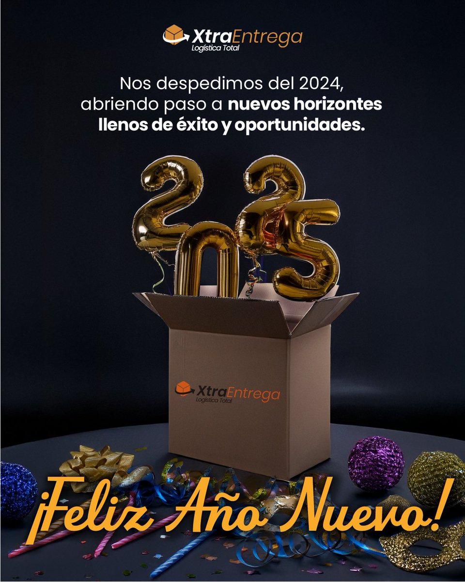 XtraEntrega's tweet photo. ✨ ¡Hasta siempre 2024! 🥂

Este ha sido un año lleno de crecimiento, esfuerzo y momentos compartidos. Queremos agradecerte por ser parte de nuestro recorrido y hacernos seguir adelante con cada paso.

¡Te deseamos un próspero Año Nuevo! 🎉 https://t.co/3MPbtTEjnP
